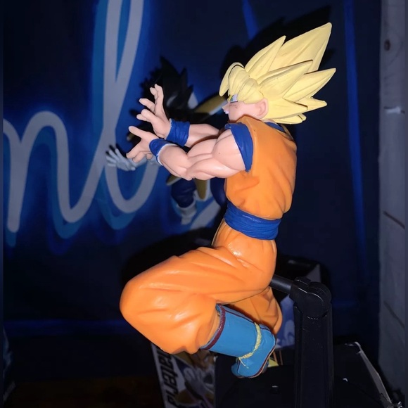 Dragon ball z goku statue 7-8 inch statue saiyan anime figure limited edition - Picture 2 of 3
